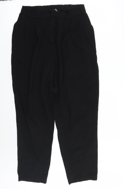 Womens UK Size 8 H&M Regular Fit  Black Trousers