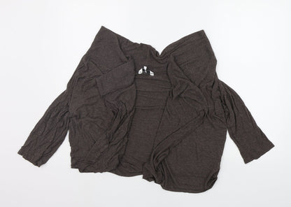 Womens UK Size 16 New Look Brown Cardigan Jumper