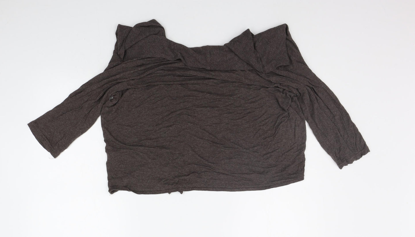 Womens UK Size 16 New Look Brown Cardigan Jumper