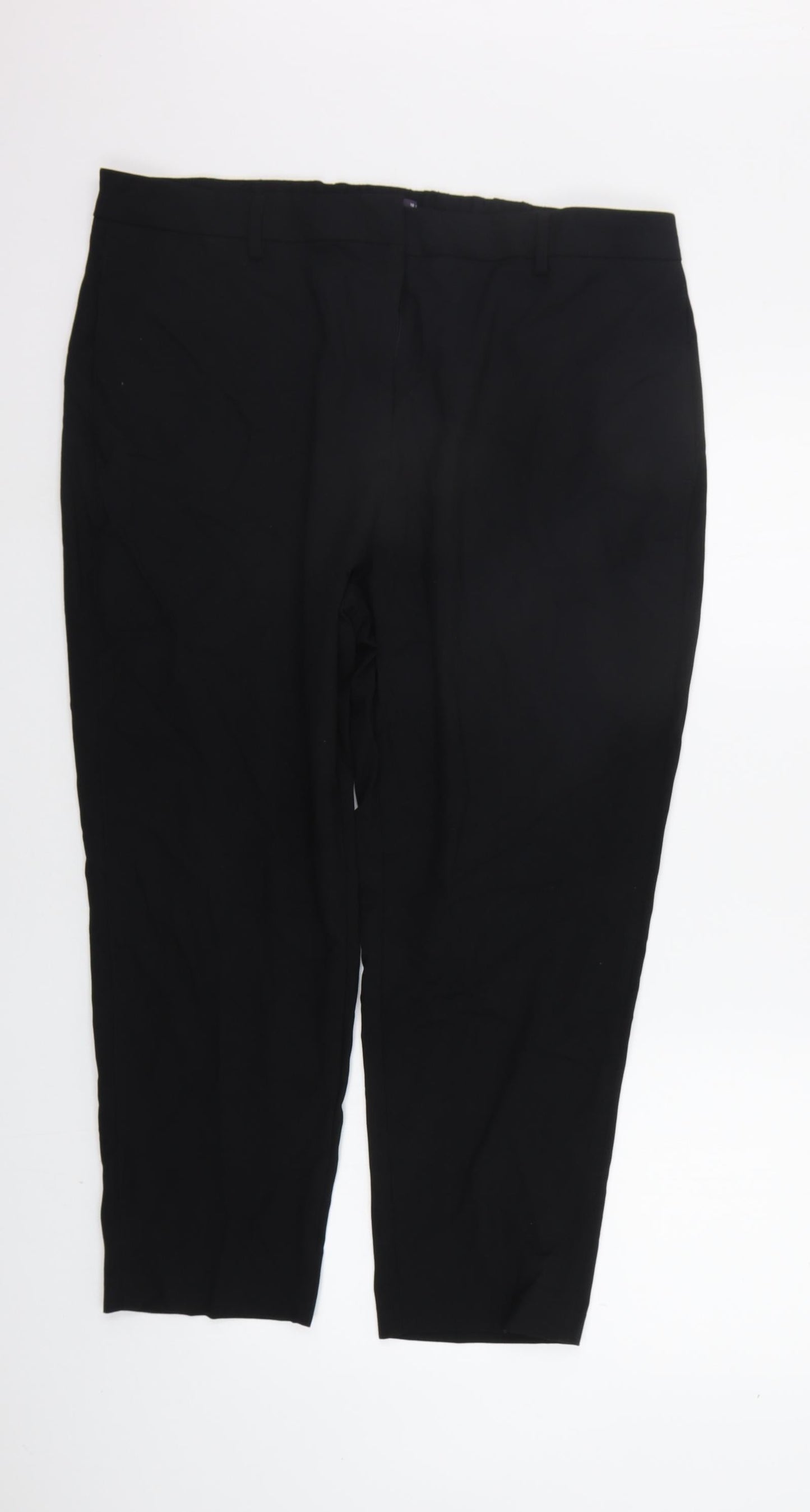 Womens UK Size 18 Marks and Spencer Regular Fit  Black Trousers