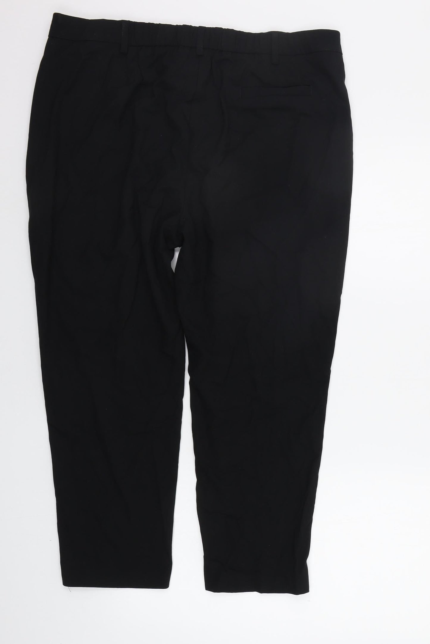 Womens UK Size 18 Marks and Spencer Regular Fit  Black Trousers