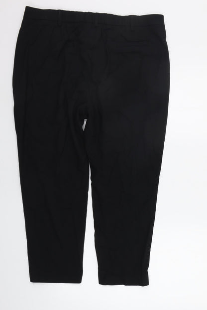 Womens UK Size 18 Marks and Spencer Regular Fit  Black Trousers