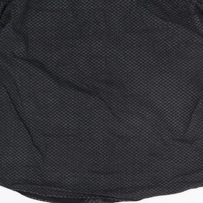 Mens UK Size 16.5 Hawkins & jenkins Black  Button-Up Long Sleeve Casual Shirt