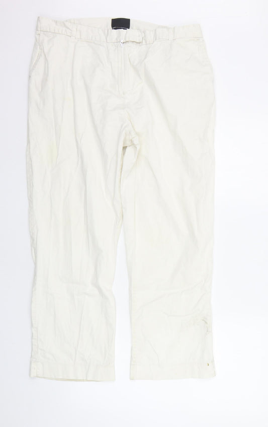 First Avenue Womens White   Trousers  Size 18 L26 in