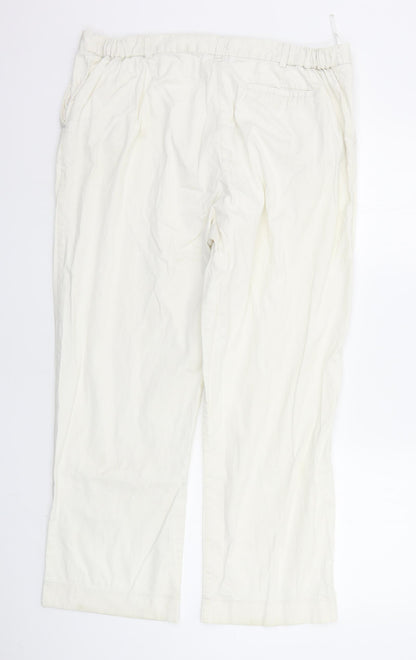 First Avenue Womens White   Trousers  Size 18 L26 in