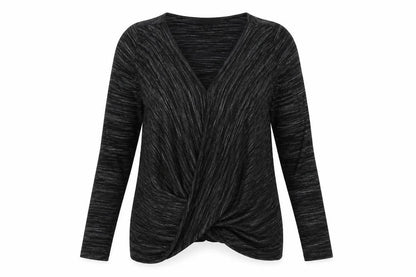 Womens UK Size 10 Atmosphere Black Basic T-Shirt