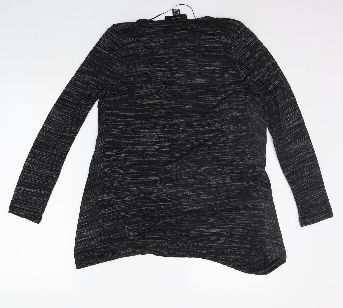 Womens UK Size 10 Atmosphere Black Basic T-Shirt