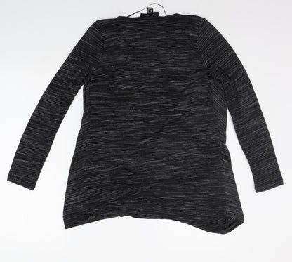 Womens UK Size 10 Atmosphere Black Basic T-Shirt