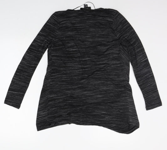 Womens UK Size 10 Atmosphere Black Basic T-Shirt