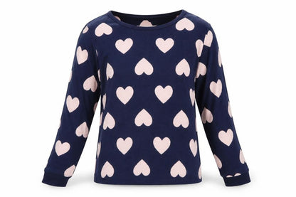 Debenhams Womens Blue Geometric  Top Pyjama Top Size 8  - HEARTS