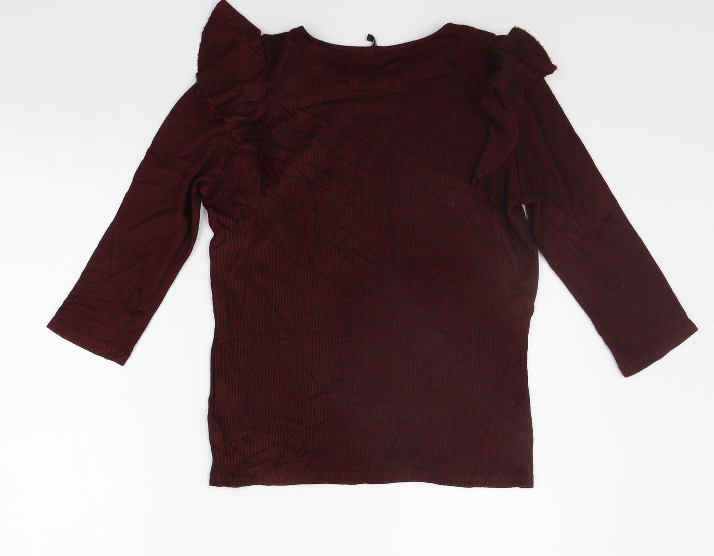 Womens UK Size S Only Purple Basic T-Shirt