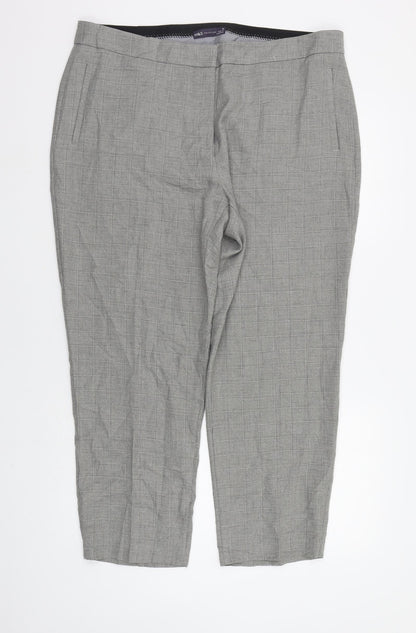 Womens UK Size 18 Marks and Spencer Regular Fit  Grey Trousers