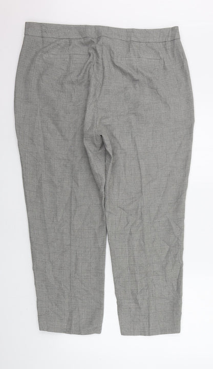 Womens UK Size 18 Marks and Spencer Regular Fit  Grey Trousers