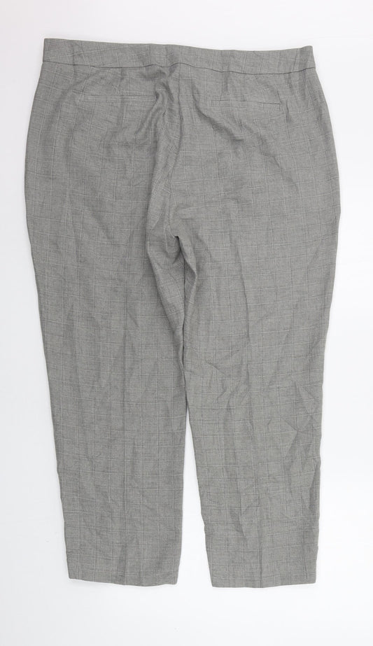 Womens UK Size 18 Marks and Spencer Regular Fit  Grey Trousers