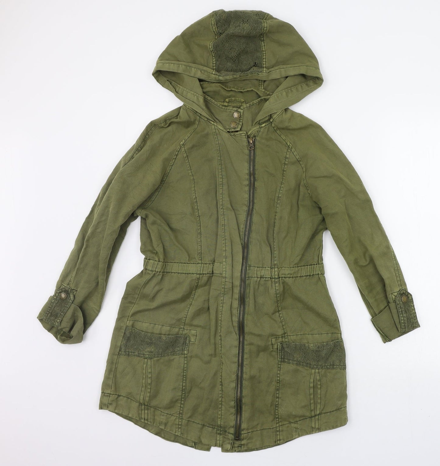 Matalan Womens Green   Gilet Coat Size 8