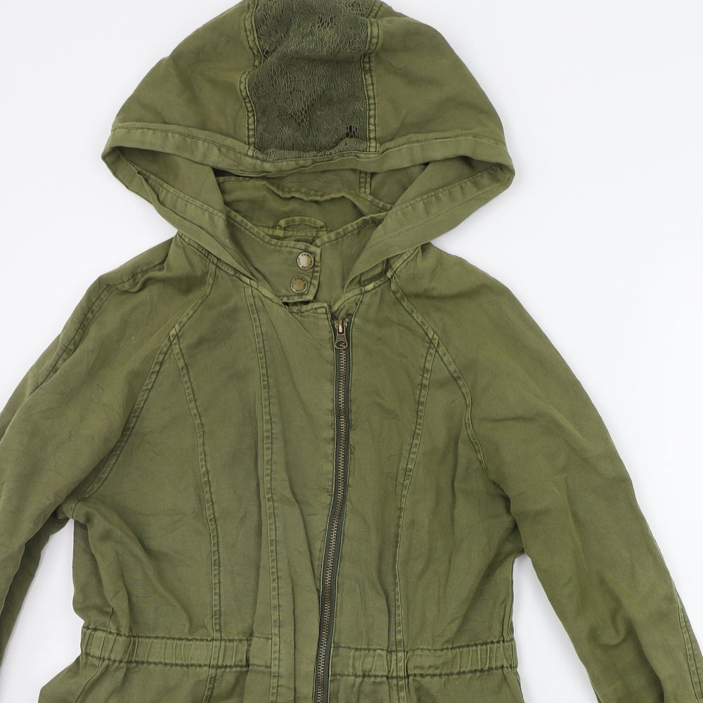 Matalan Womens Green   Gilet Coat Size 8