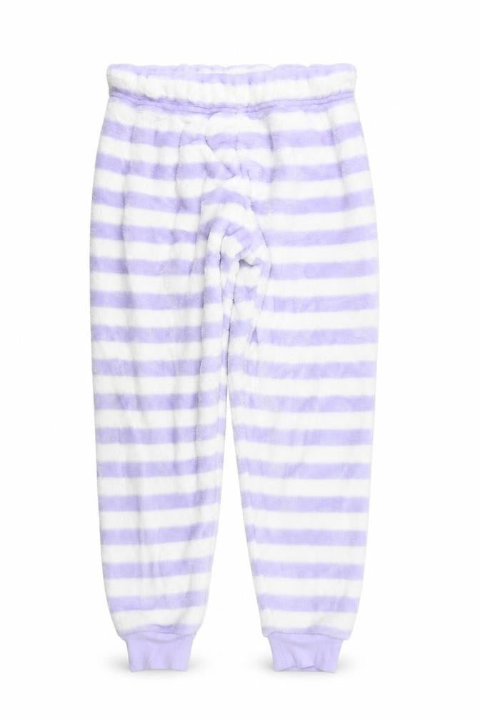 Marks & Spencer Girls Purple Striped  Top Pyjama Pants Size 7-8 Years
