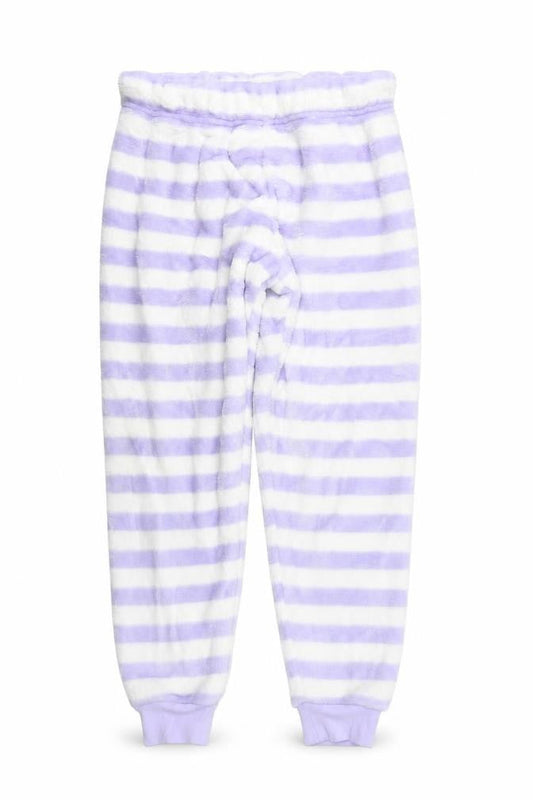 Marks & Spencer Girls Purple Striped  Top Pyjama Pants Size 7-8 Years