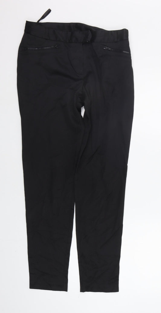 Womens UK Size 10 Dorothy Perkins Regular Fit  Black Trousers
