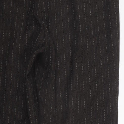 F&F Womens Brown Striped  Trousers  Size 12 L27 in