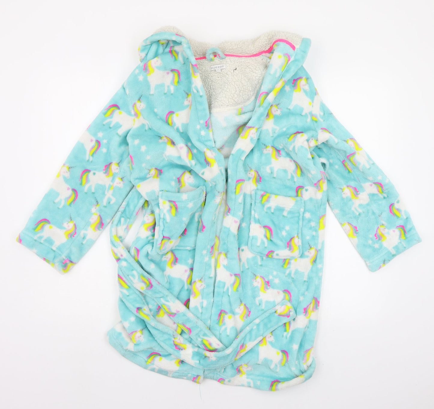 Blue Zoo Girls Blue Geometric  Top Gown Size 9-10 Years