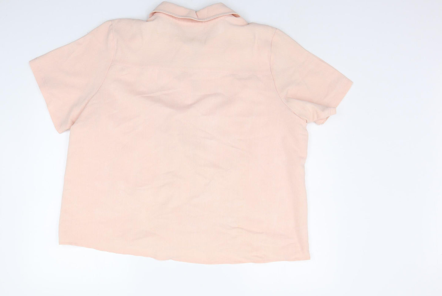 Womens UK Size 22 Sara Beige Basic Button-Up