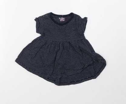 NEXT Girls Blue Striped  A-Line  Size 3-6 Months