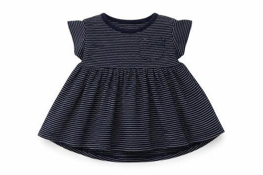 NEXT Girls Blue Striped  A-Line  Size 3-6 Months