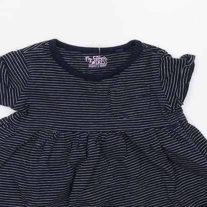NEXT Girls Blue Striped  A-Line  Size 3-6 Months