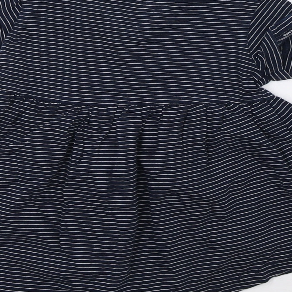 NEXT Girls Blue Striped  A-Line  Size 3-6 Months