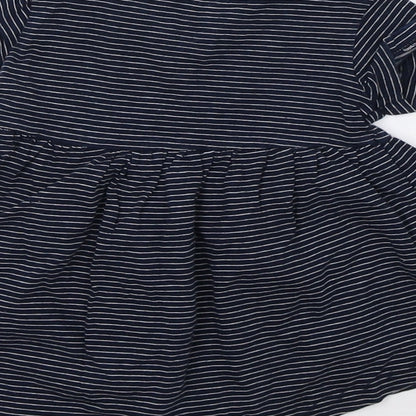 NEXT Girls Blue Striped  A-Line  Size 3-6 Months