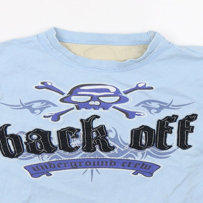 Marks and Spencer Boys Blue   Basic T-Shirt Size 6-7 Years