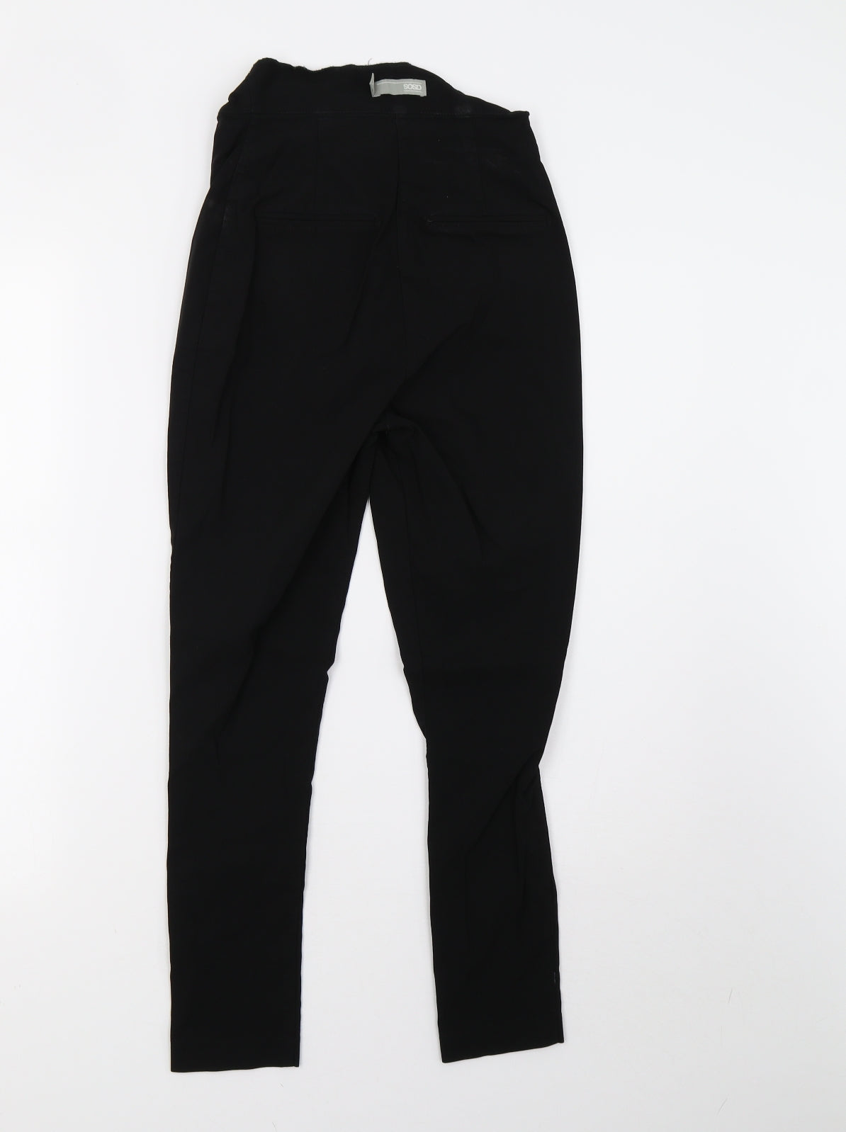Womens UK Size 6 ASOS Regular Fit  Black Trousers