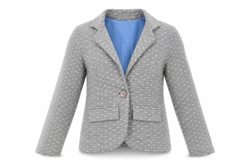 Marks and Spencer Girls Grey Polka Dot  Jacket  Size 12-13 Years