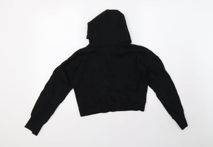 USA Pro Girls Black   Pullover Hoodie Size 11-12 Years  - cropped