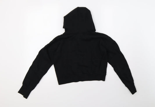 USA Pro Girls Black   Pullover Hoodie Size 11-12 Years  - cropped
