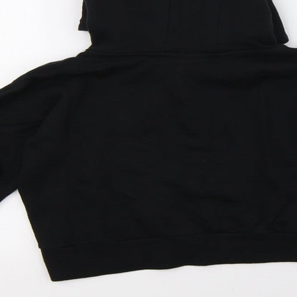 USA Pro Girls Black   Pullover Hoodie Size 11-12 Years  - cropped