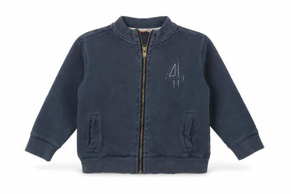 John Lewis Boys Blue   Full Zip Sweatshirt Size 4 Years