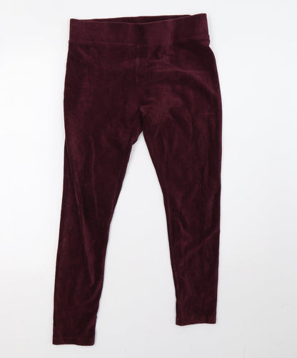 Womens UK Size 10 Marks and Spencer Regular Fit  Purple Trousers