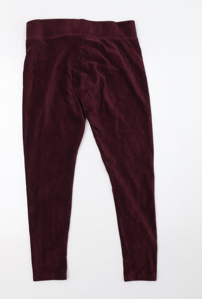 Womens UK Size 10 Marks and Spencer Regular Fit  Purple Trousers