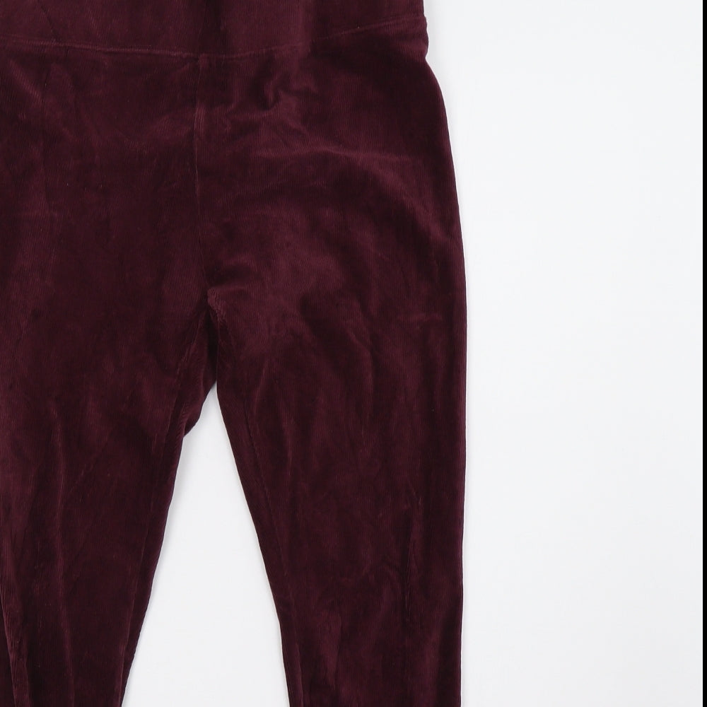 Womens UK Size 10 Marks and Spencer Regular Fit  Purple Trousers