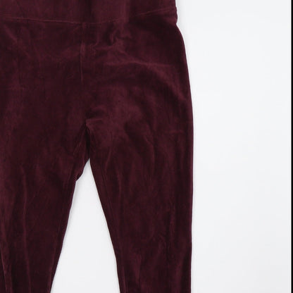 Womens UK Size 10 Marks and Spencer Regular Fit  Purple Trousers
