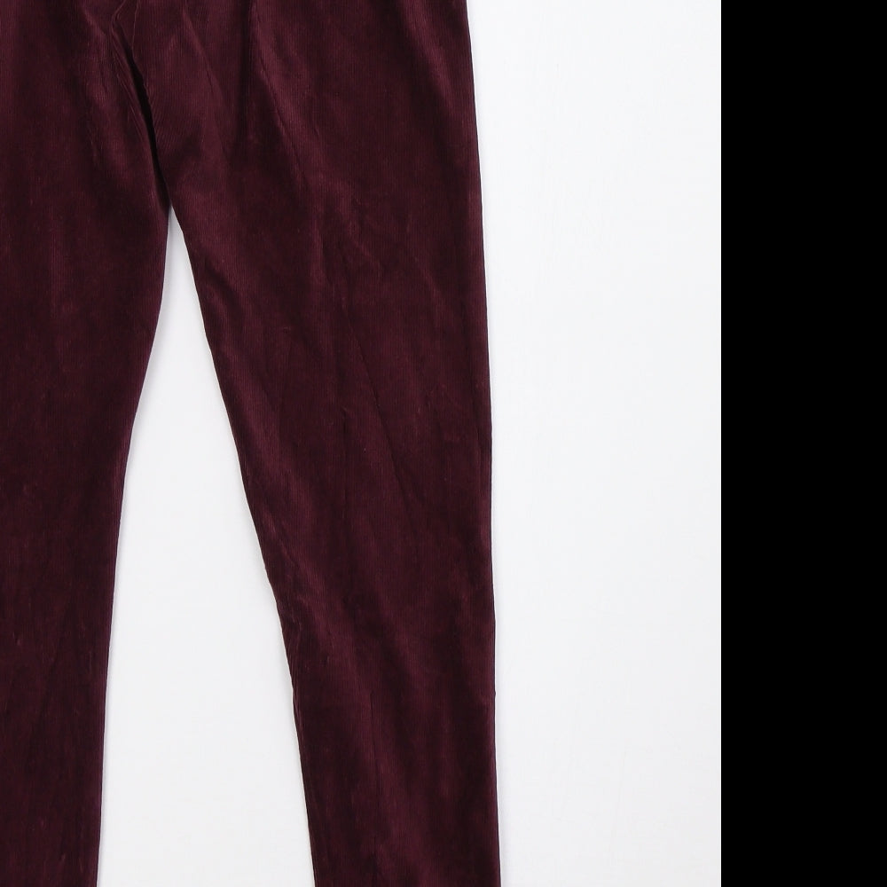Womens UK Size 10 Marks and Spencer Regular Fit  Purple Trousers