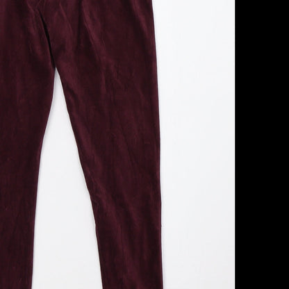 Womens UK Size 10 Marks and Spencer Regular Fit  Purple Trousers