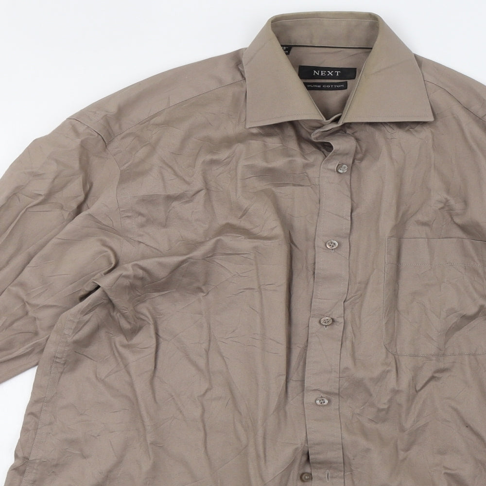 NEXT Mens Brown    Polo Size 15