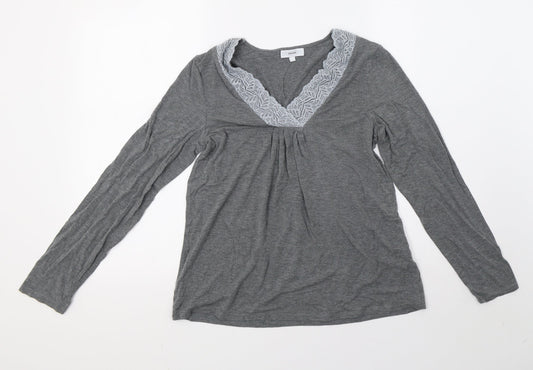 Womens UK Size 10 John Lewis Grey Pullover Sweatshirt