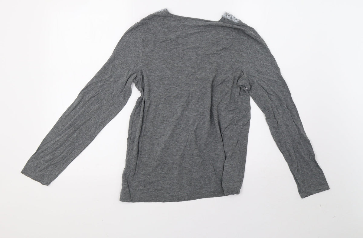 Womens UK Size 10 John Lewis Grey Pullover Sweatshirt