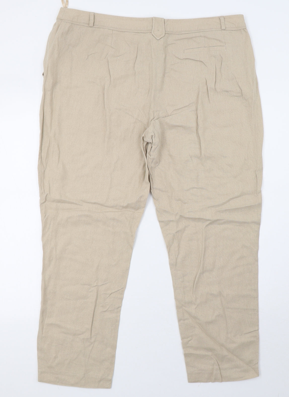 George Womens Beige   Trousers  Size 16 L29 in