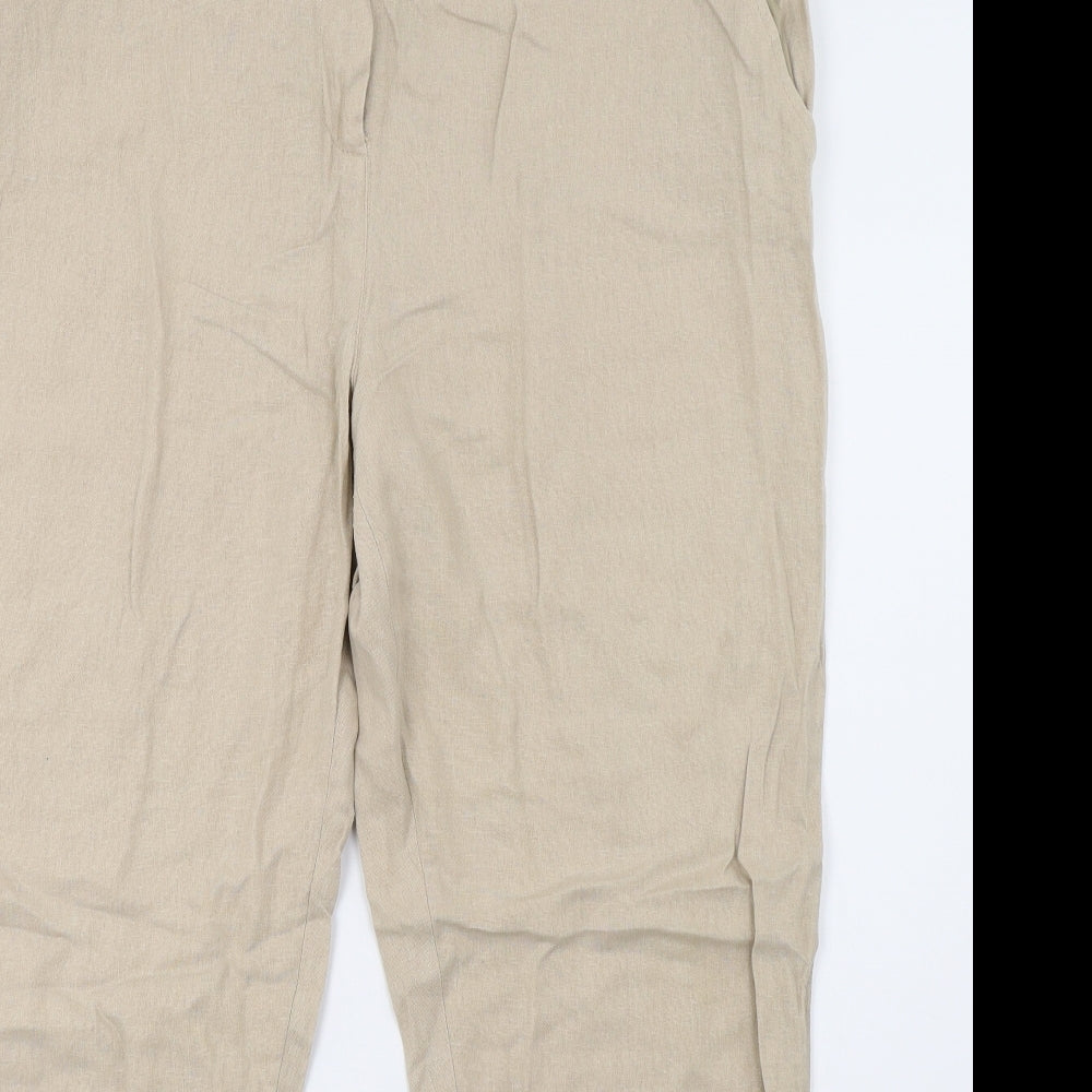 George Womens Beige   Trousers  Size 16 L29 in