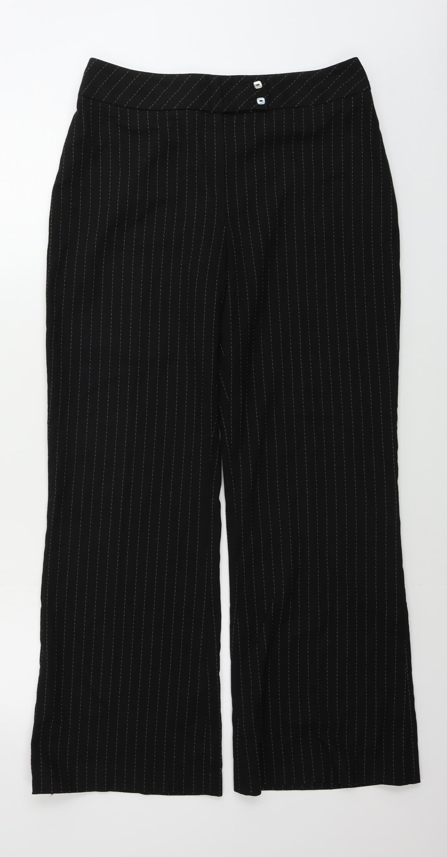 Womens UK Size 12 Principles Regular Fit  Black Trousers